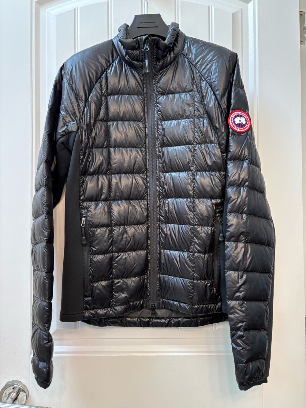 Authentic Canada Goose Black Men’s Quilted Hybrid Puffer Jacket- size S